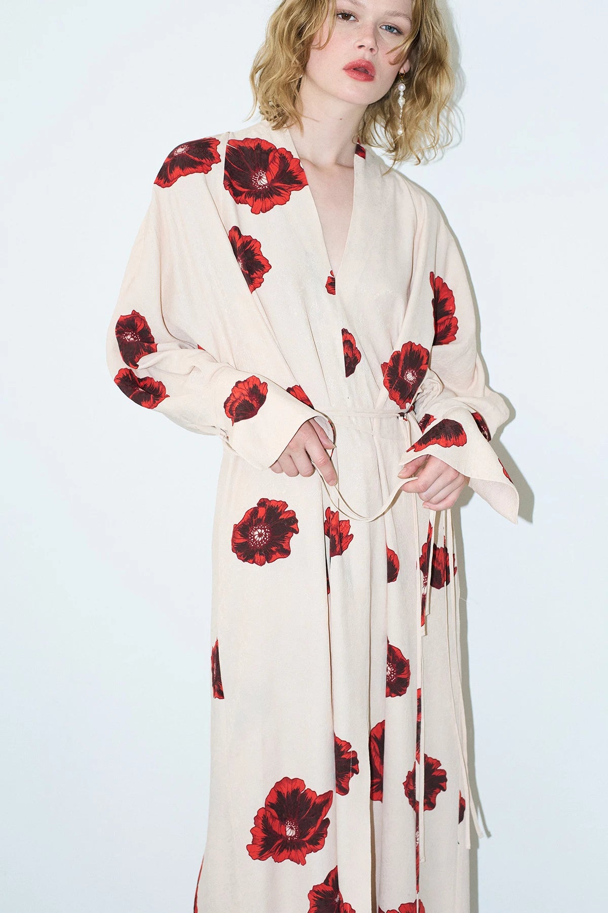 사하라 프린트 기모노 드레스 - 코퀠리코