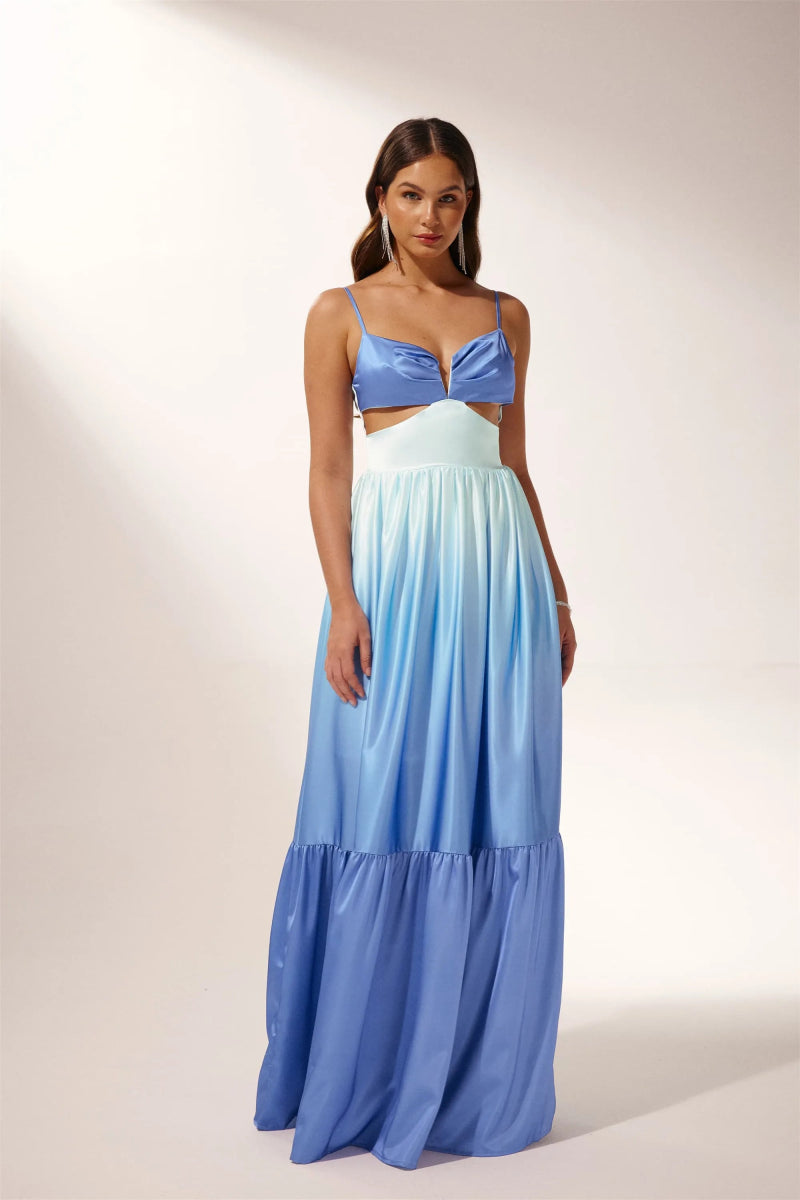 Ethel Cut-out Gradient Maxi Slip Dress Ethel Cut-out Gradient Maxi Slip Dress