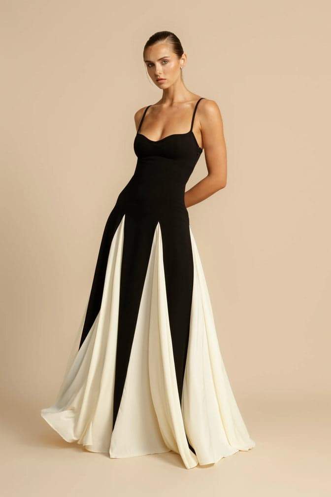 Griselda Color Block Maxi Slip Dress Griselda Color Block Maxi Slip Dress