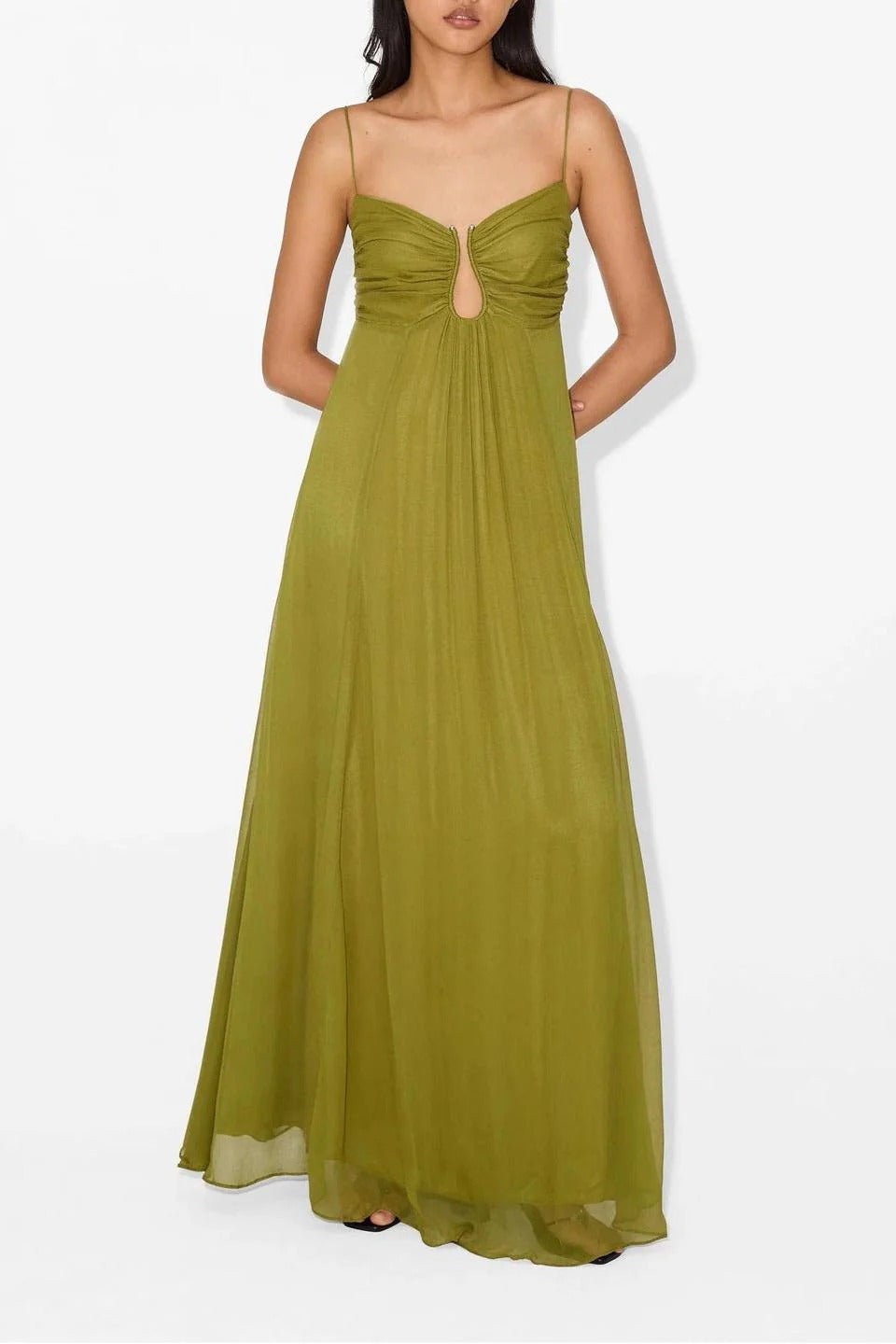 Flou Olive Morea Maxi Dress Flou Olive Morea Maxi Dress