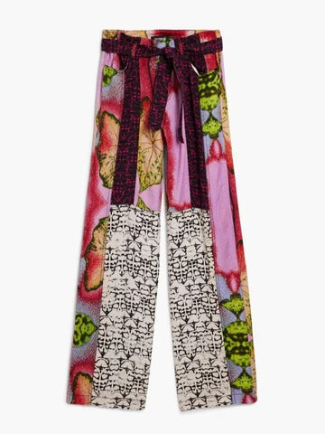 PANTALONI A STAMPA PATCHWORK FLOW