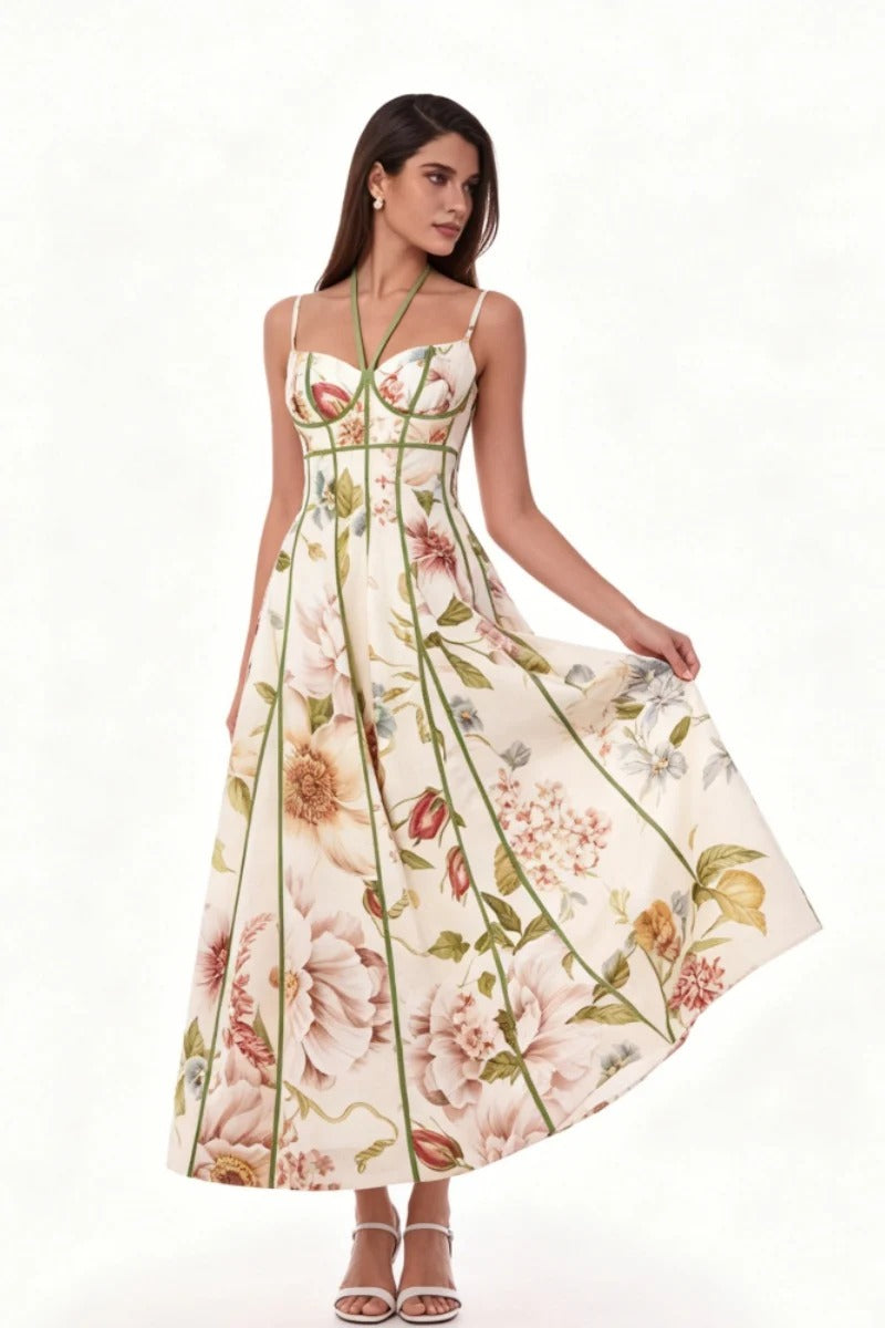 Rochie midi în straturi, geometrică, roșu și albă
