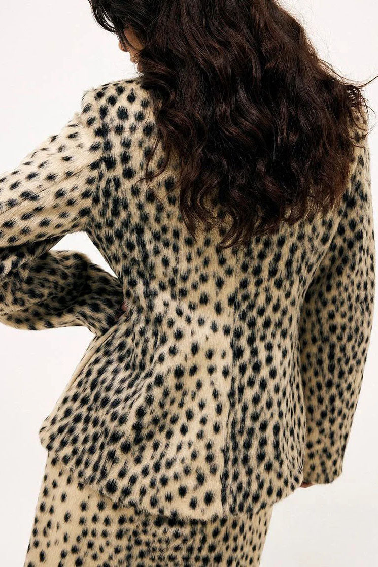 Robe mini en suédine synthétique avec franges style licou