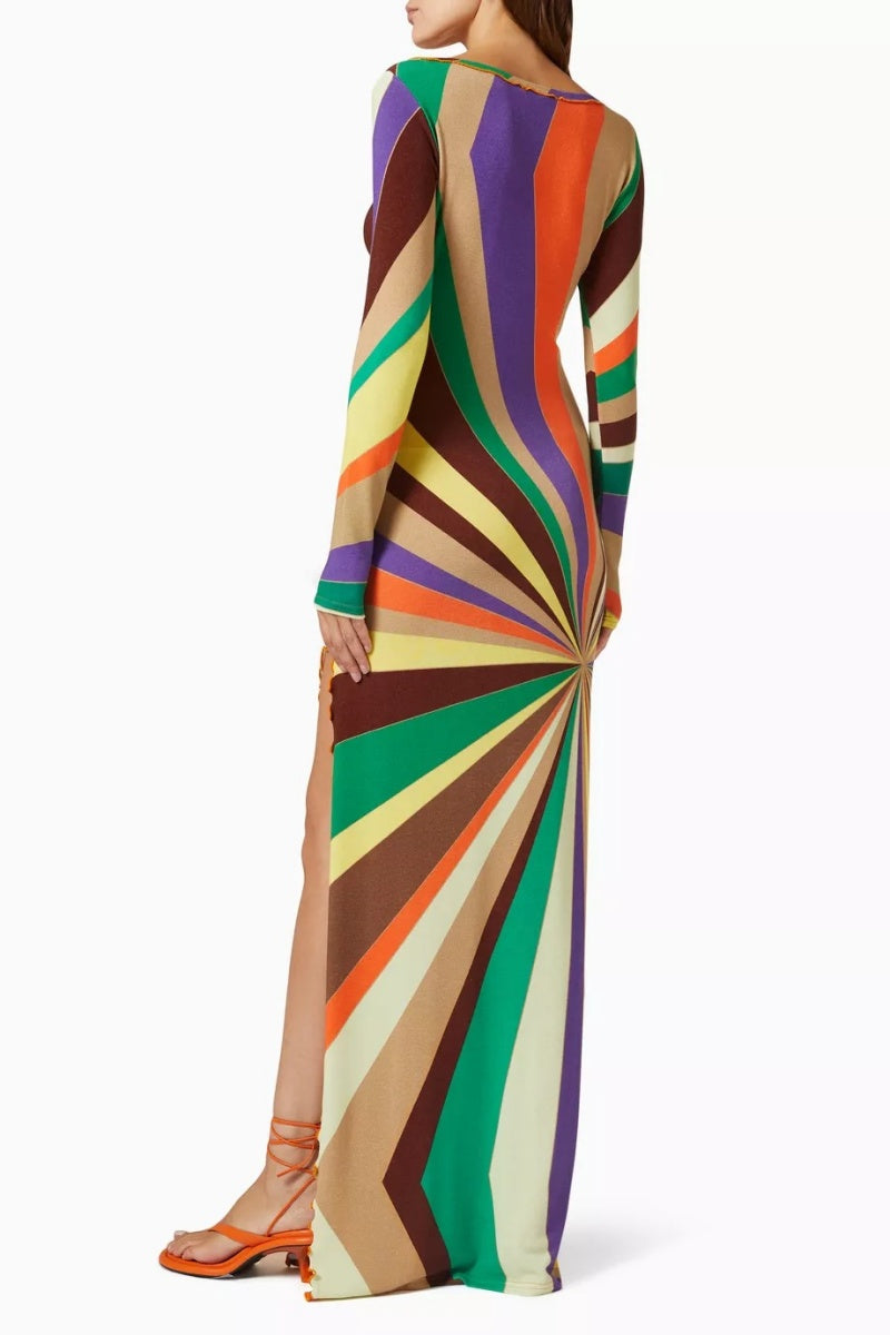 Rainbow Maxi Dress