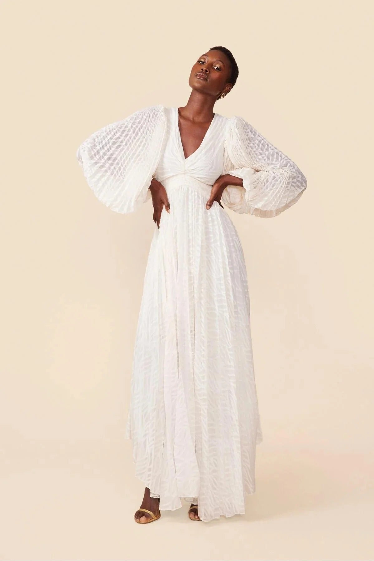 Allegory Elsa Cream Maxi Dress