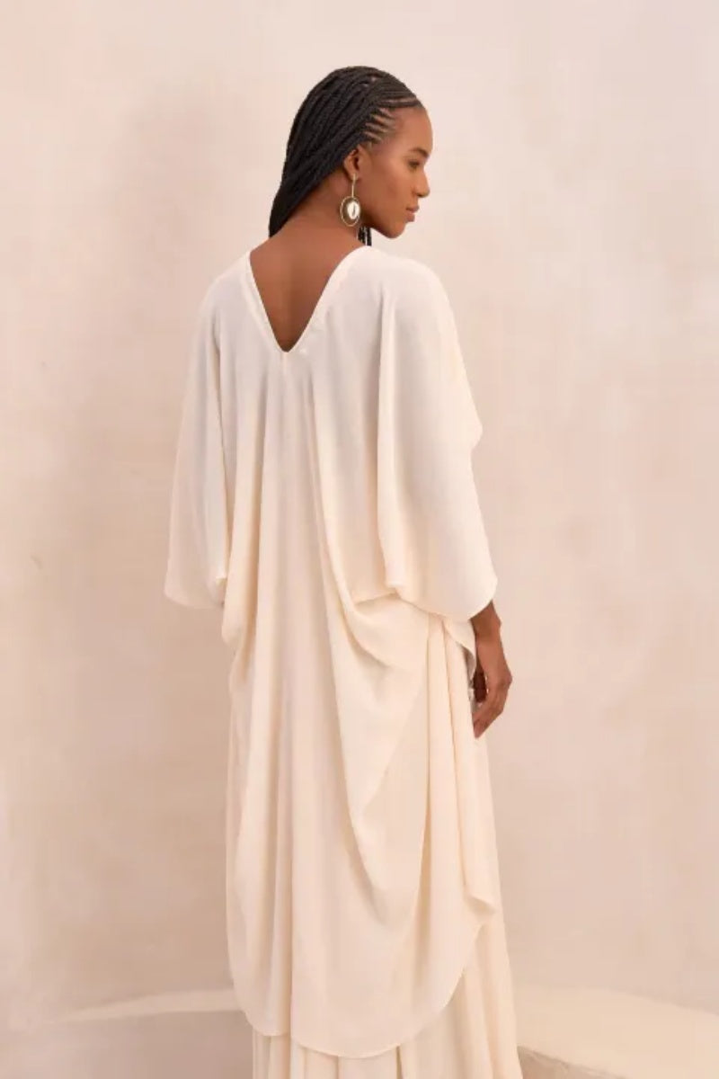 Lace Hollow Back Maxi Dress