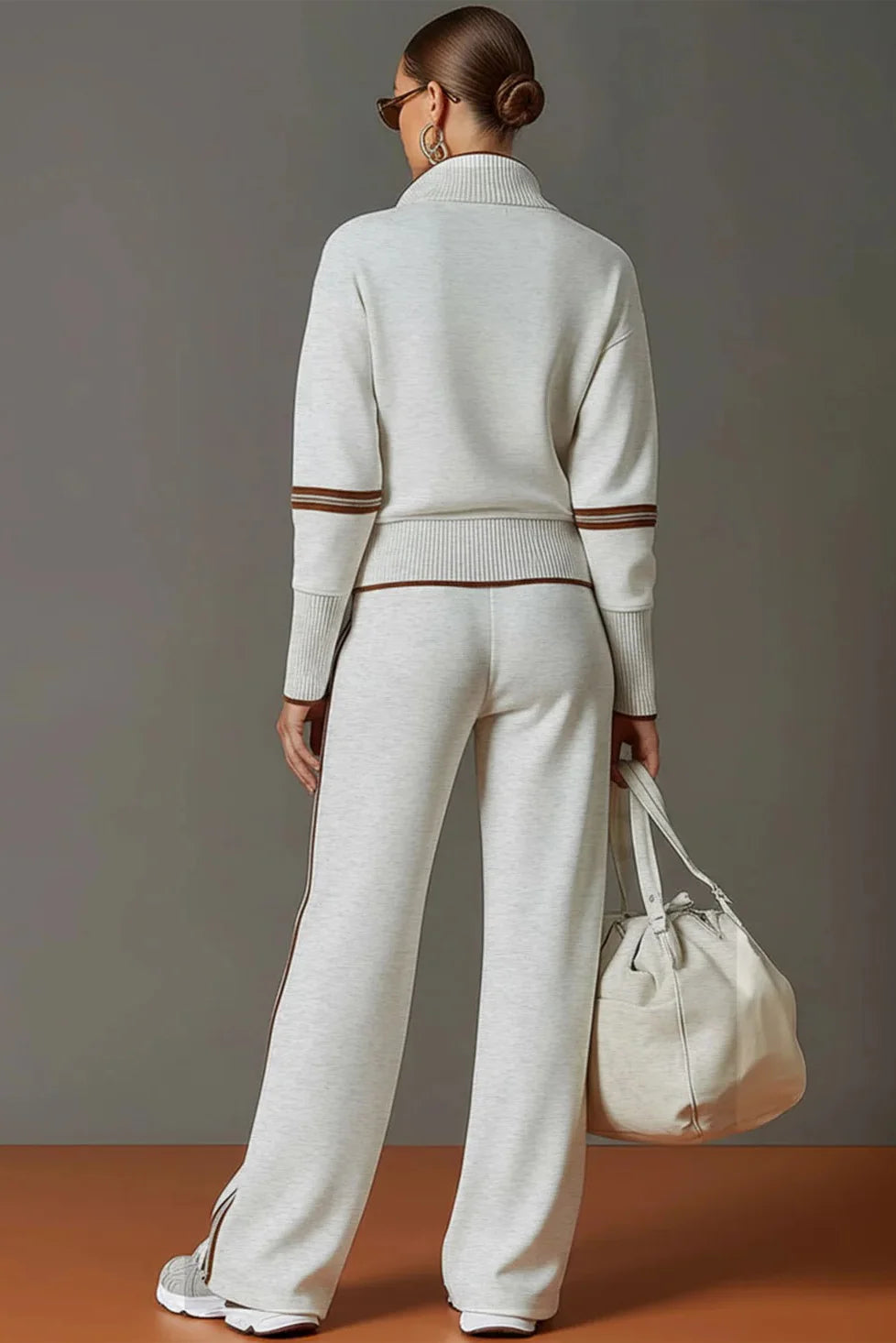 Retro sportlechen Half-Zip Webbing-Set