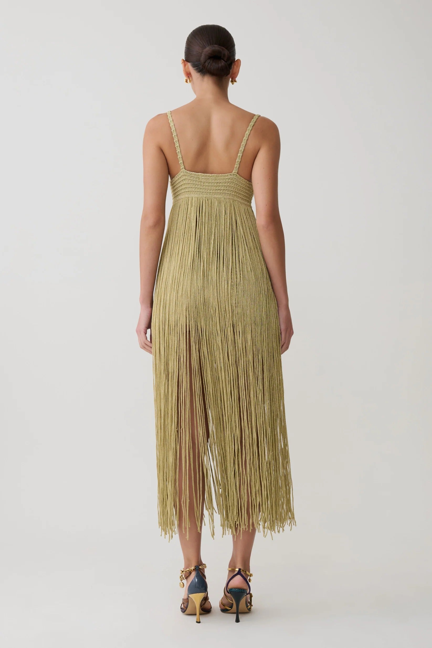Fringe Crochet Camisole Short Set