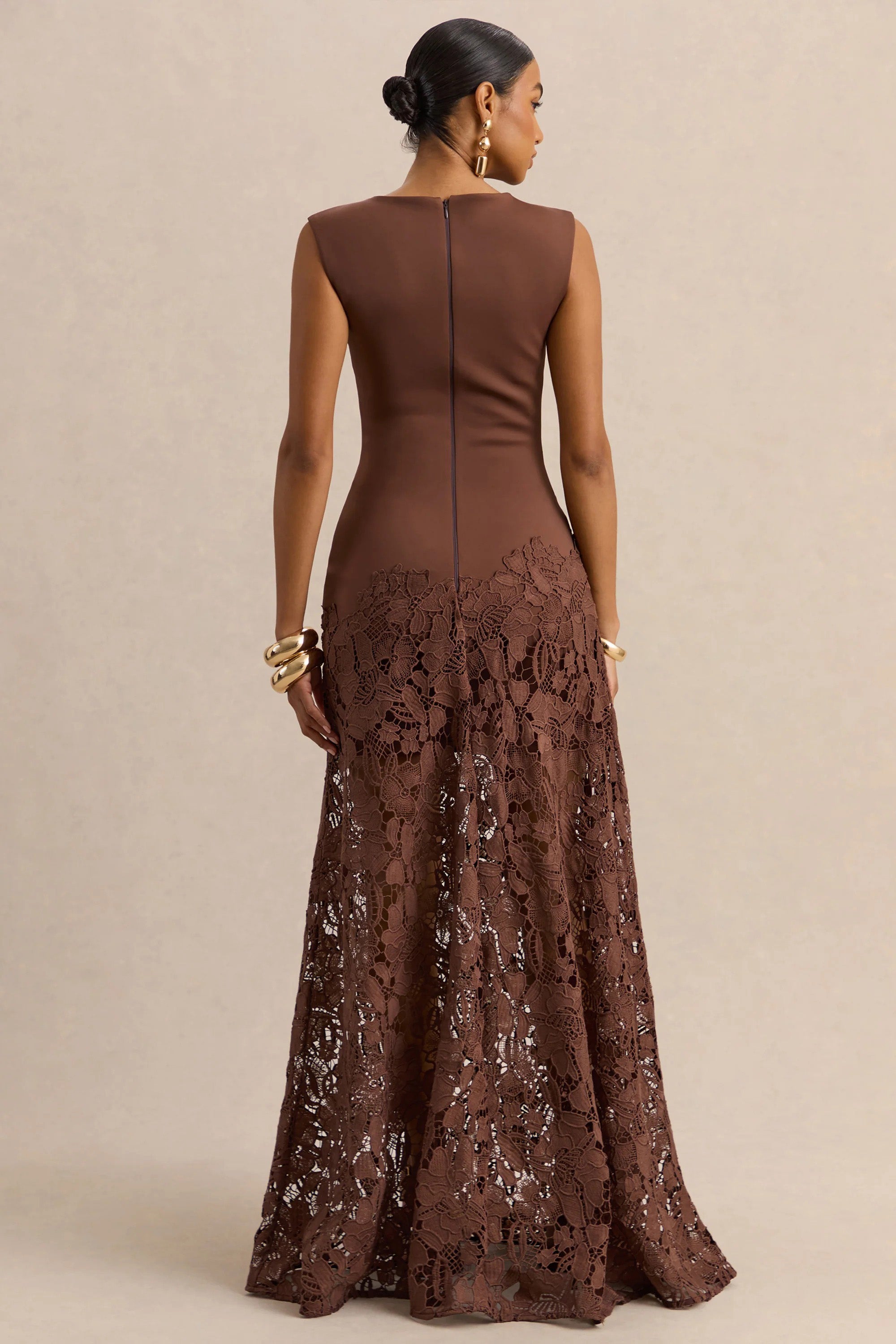 Vestido longo Sian - Rust