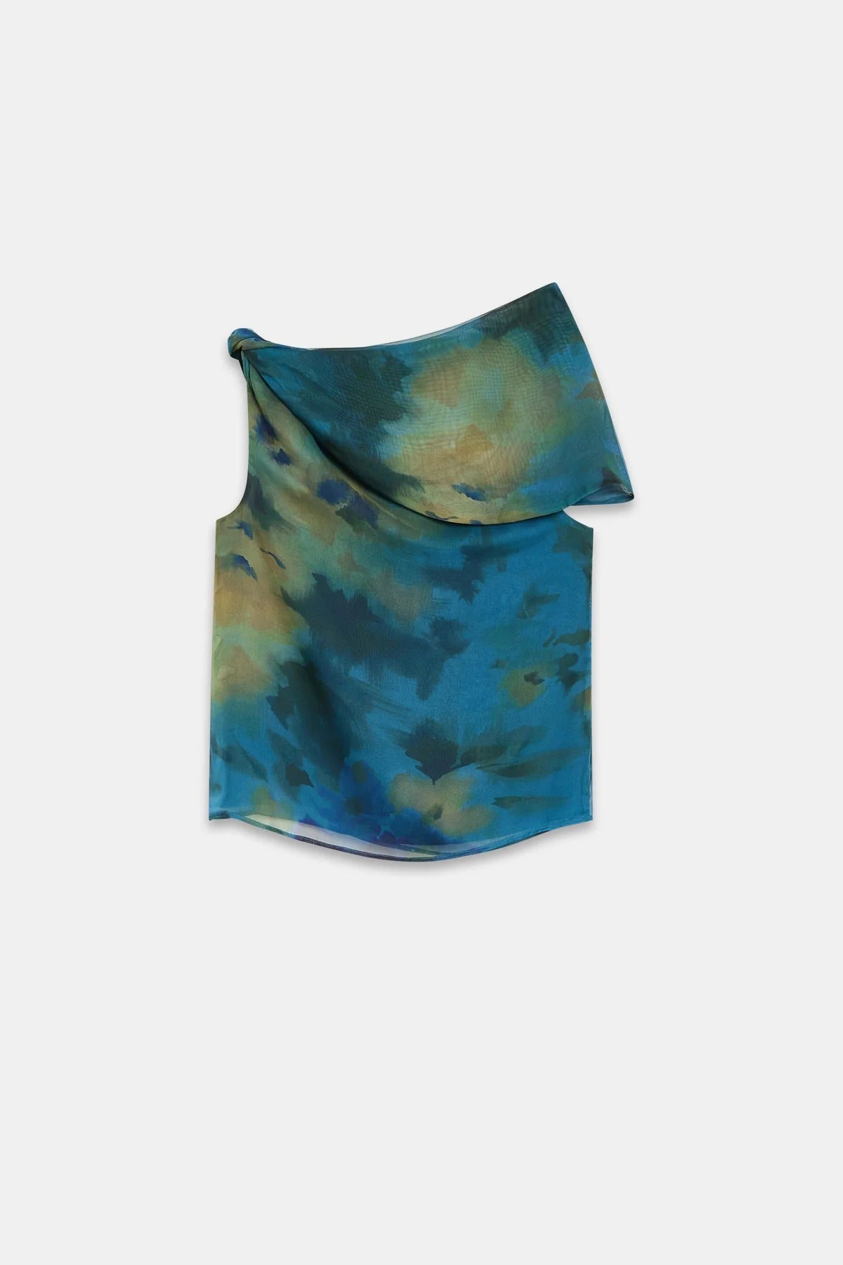 Elegante crèmekleurige geplooide maxi-jurk