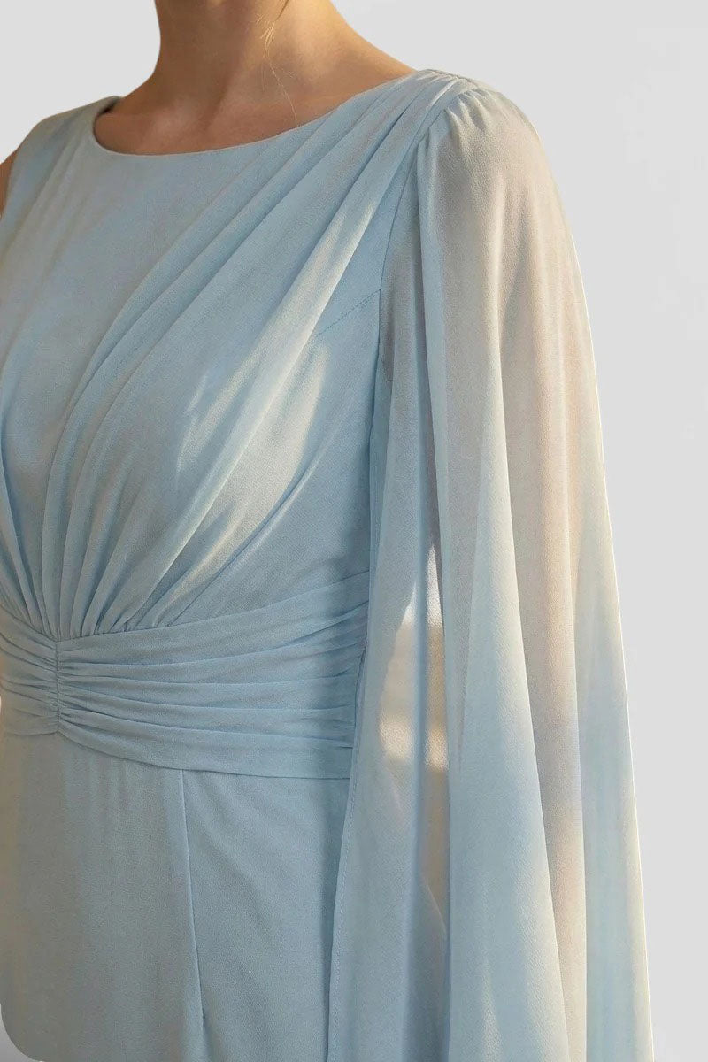 Corsage-Cape-Maxikleid