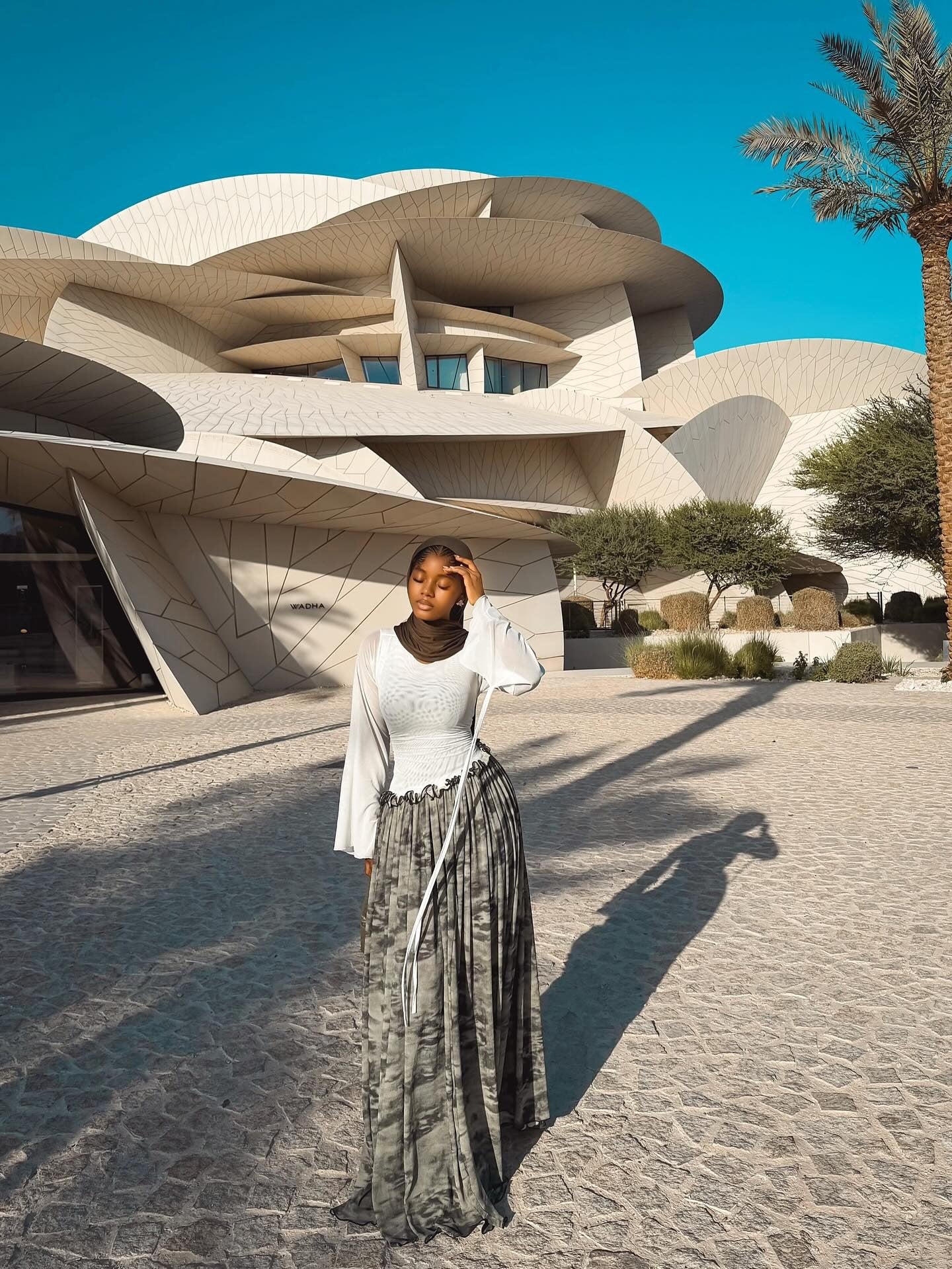 Ink Wash Pleated Paneled Maxi Dress