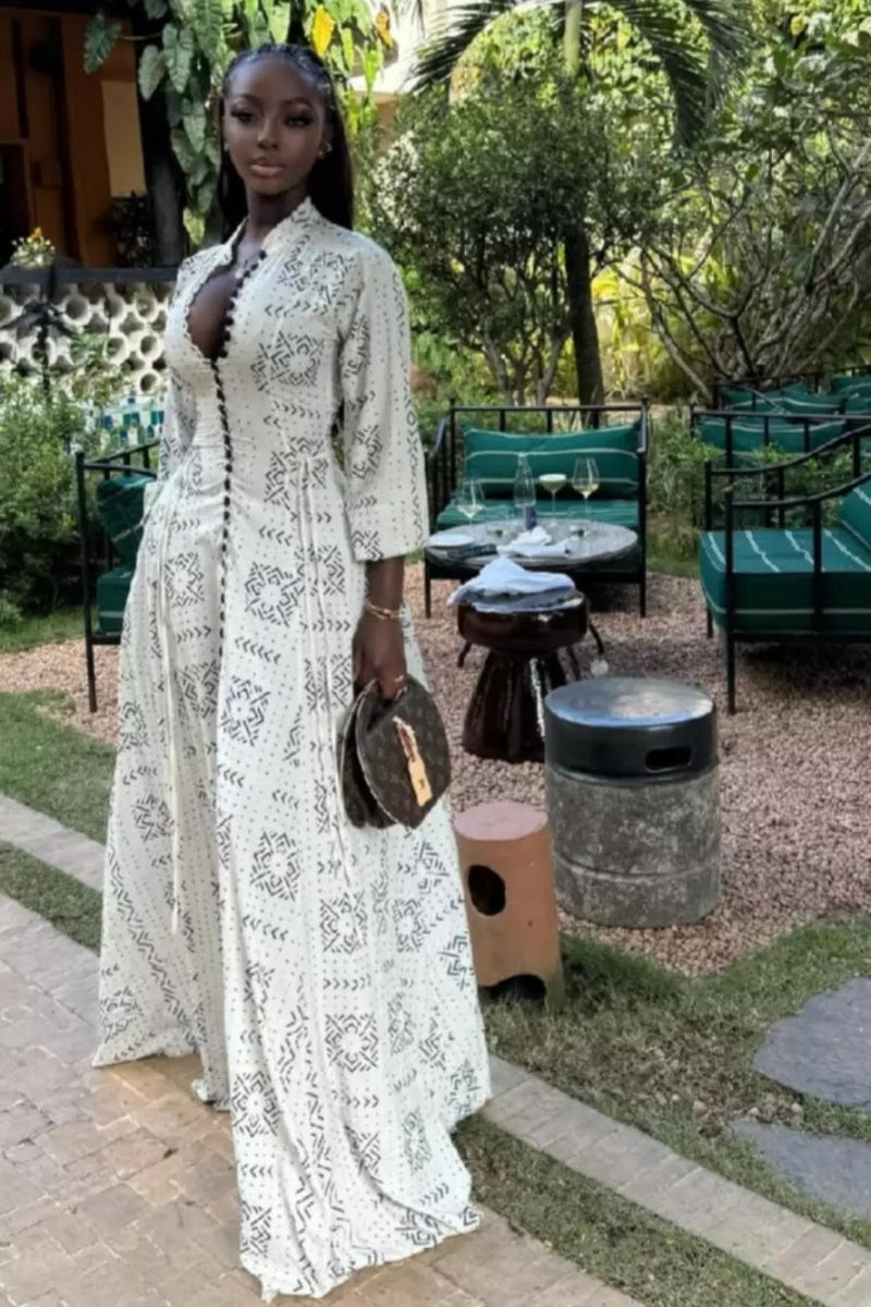 Plaid Button-Down Maxi Dress