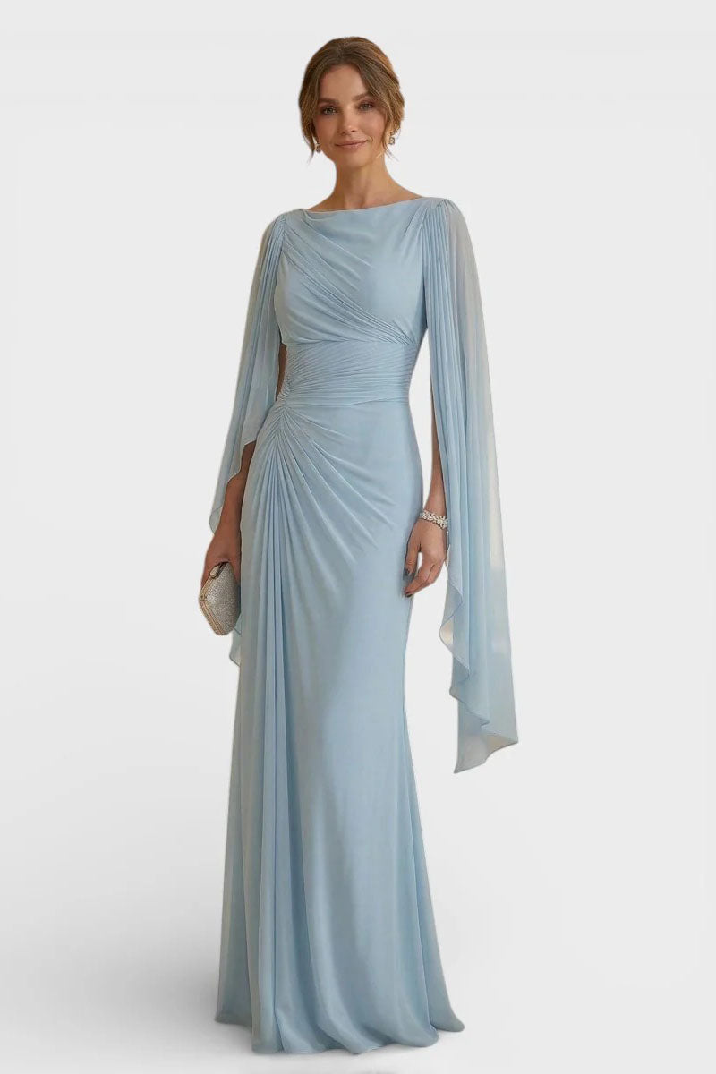 Corsage-Cape-Maxikleid