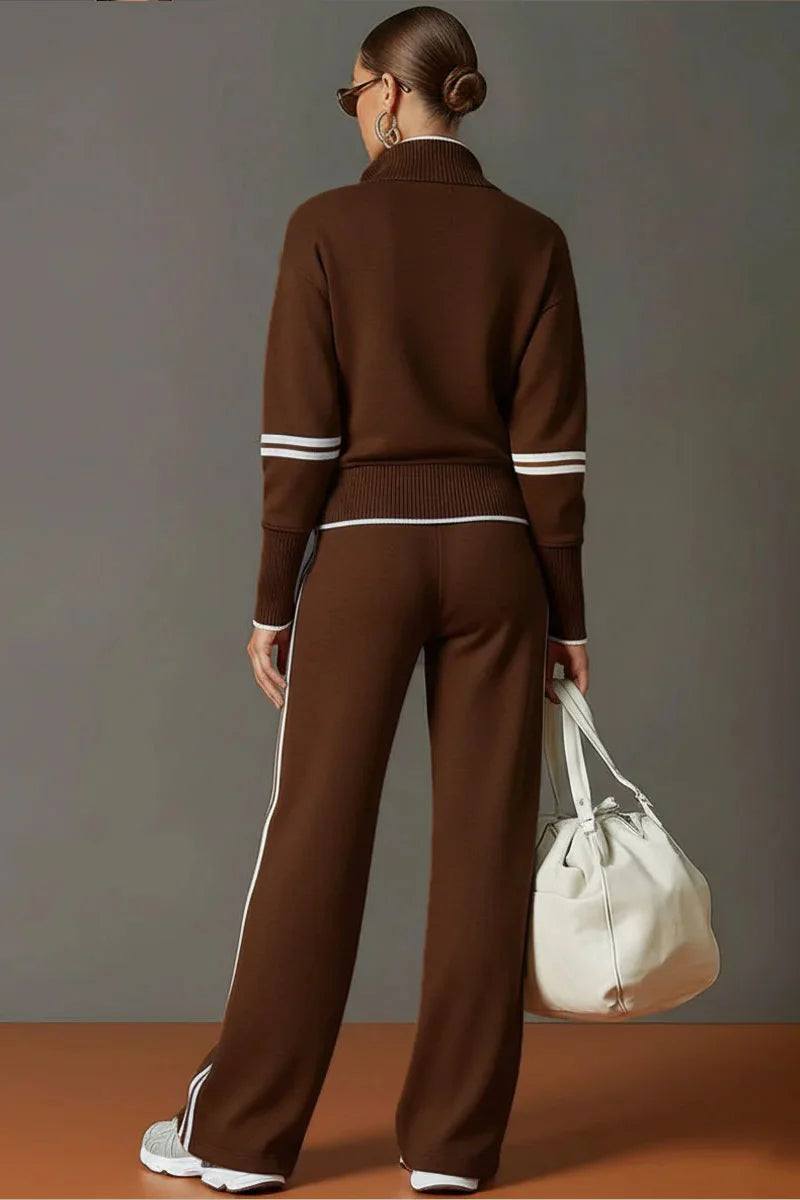 Retro sportlechen Half-Zip Webbing-Set