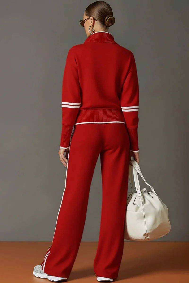 Retro sportlechen Half-Zip Webbing-Set