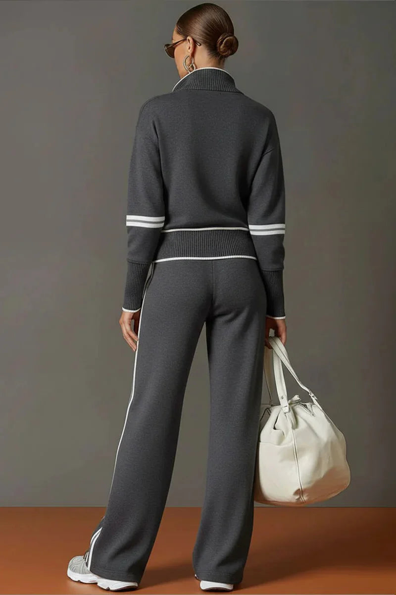 Retro sportlechen Half-Zip Webbing-Set