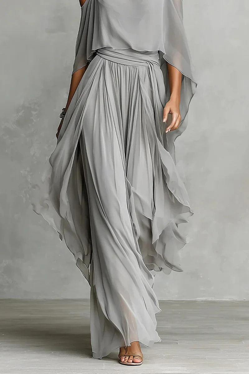 Rotes Weißes geometrisches gestuftes Midikleid