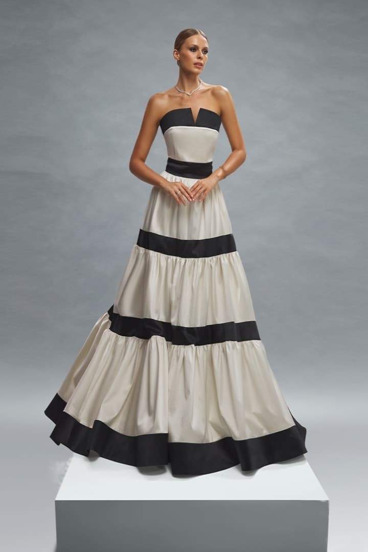 Karen Colorblock Bowknot Maxi Dress Karen Colorblock Bowknot Maxi Dress
