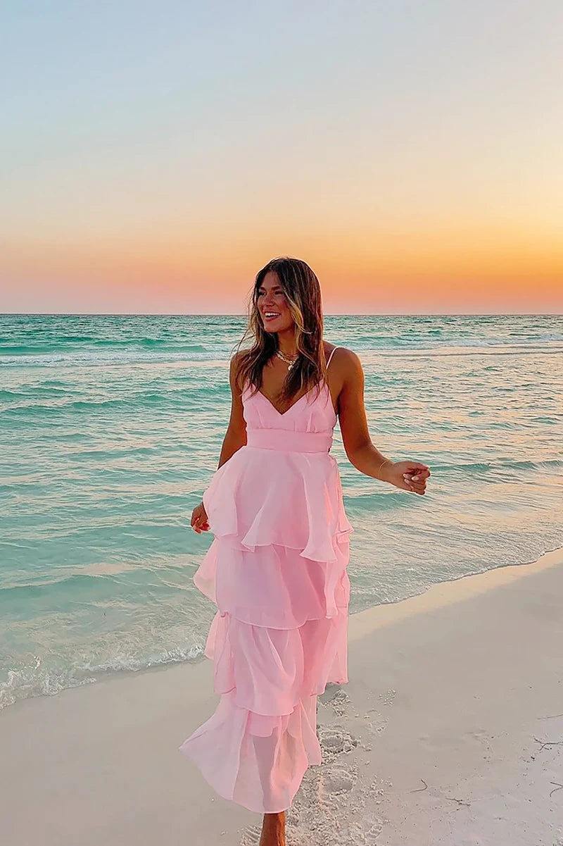 Shayla Maxikjole - Rosa