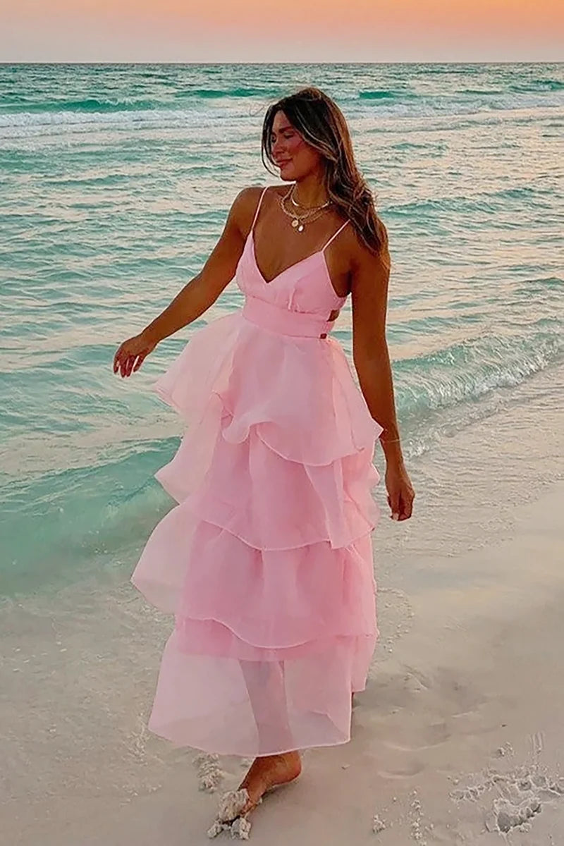Shayla Maxikjole - Rosa