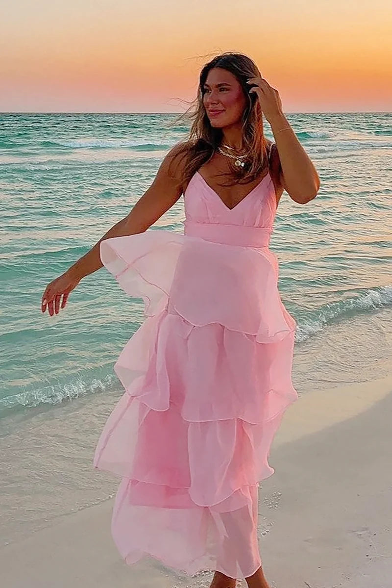 Shayla Maxikjole - Rosa