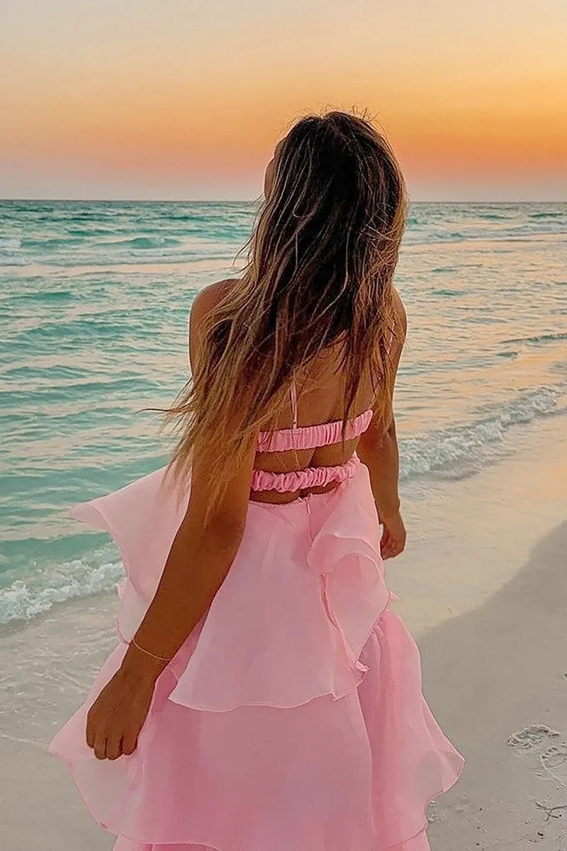 Shayla Maxikjole - Rosa