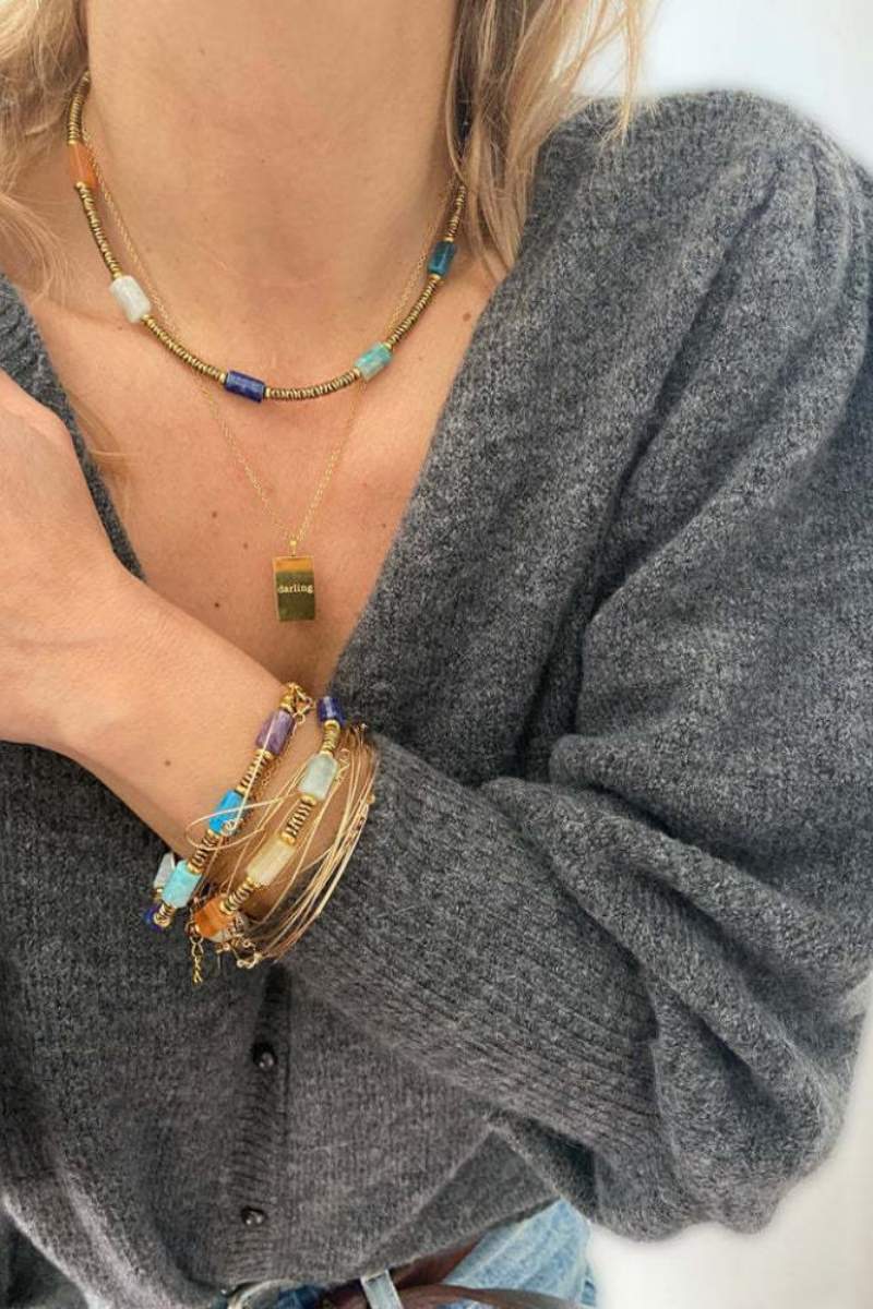 Collana Moira Colliding Color Stone