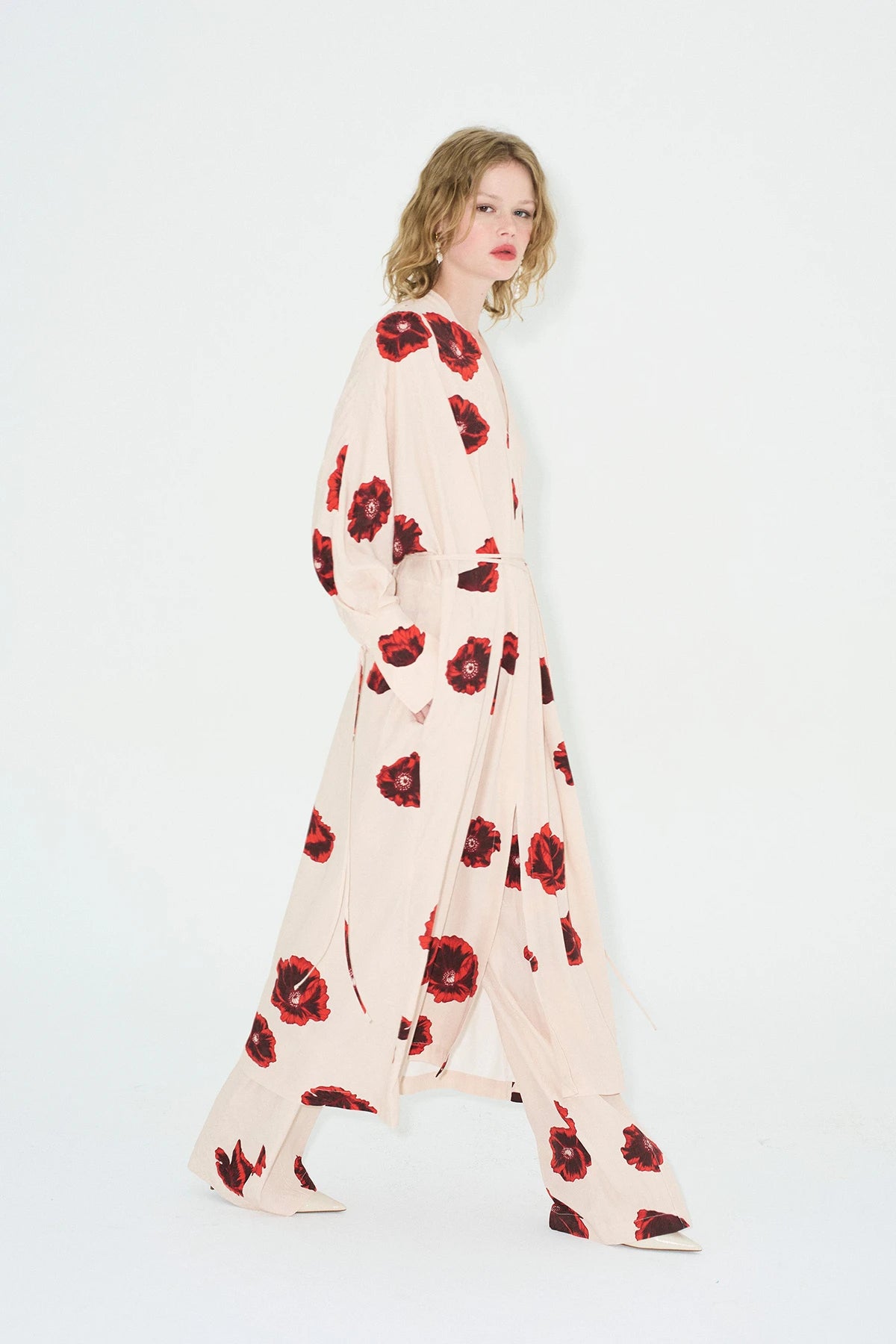 사하라 프린트 기모노 드레스 - 코퀠리코