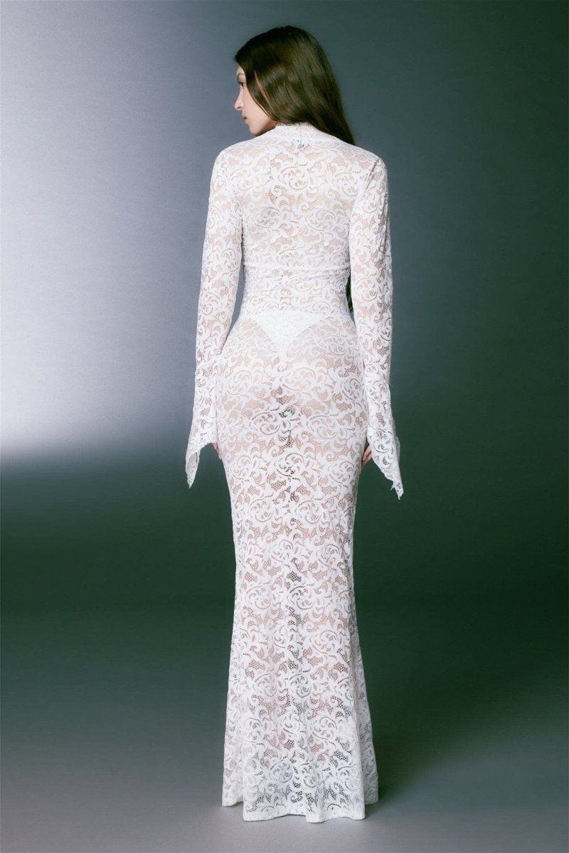 Μαξί φόρεμα Virginia Sheer Lace Mermaid