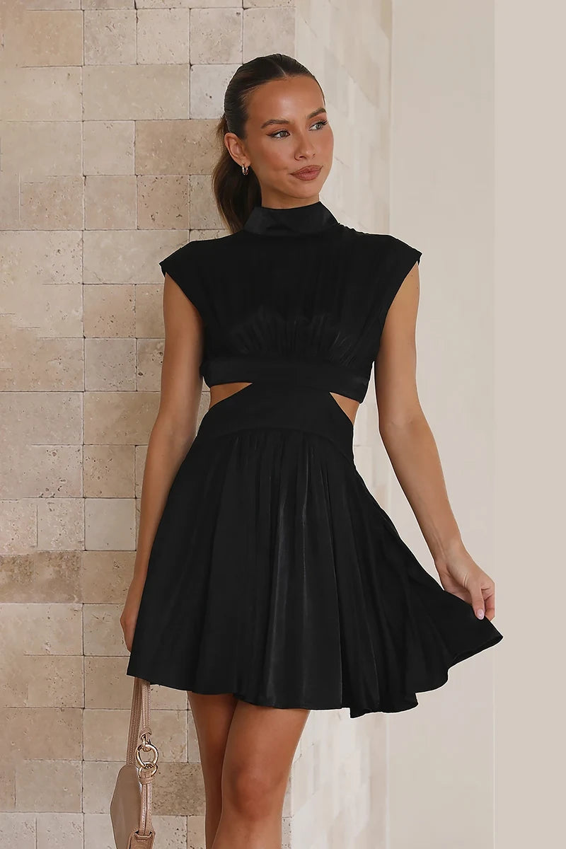 Vestido mini Beatrice - Negro