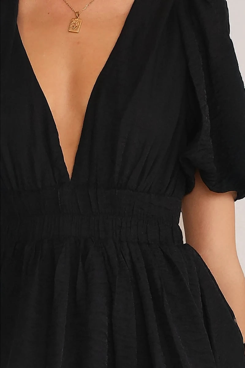 Robe courte Erin - Noir