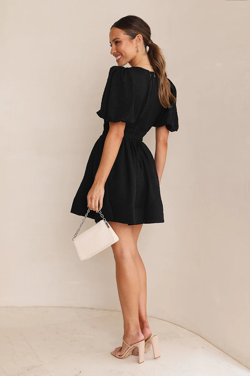 Vestido curto Erin - Preto