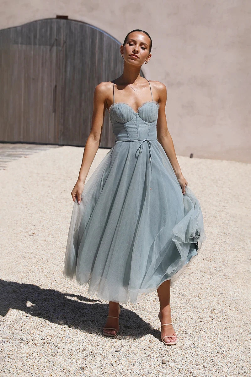 Vestido Midi Diana - Sage