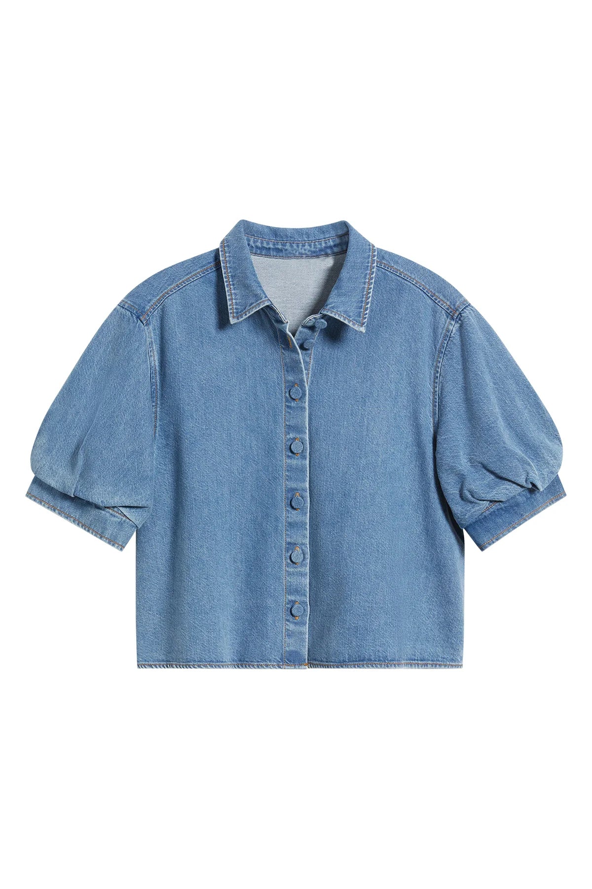 The Billow Sleeve Denim Shirt