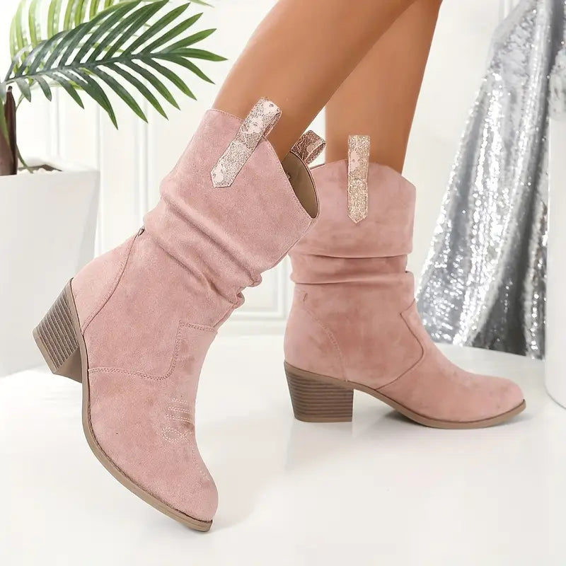 Vintage Western Cowboy Stiefeletten mit Quasten