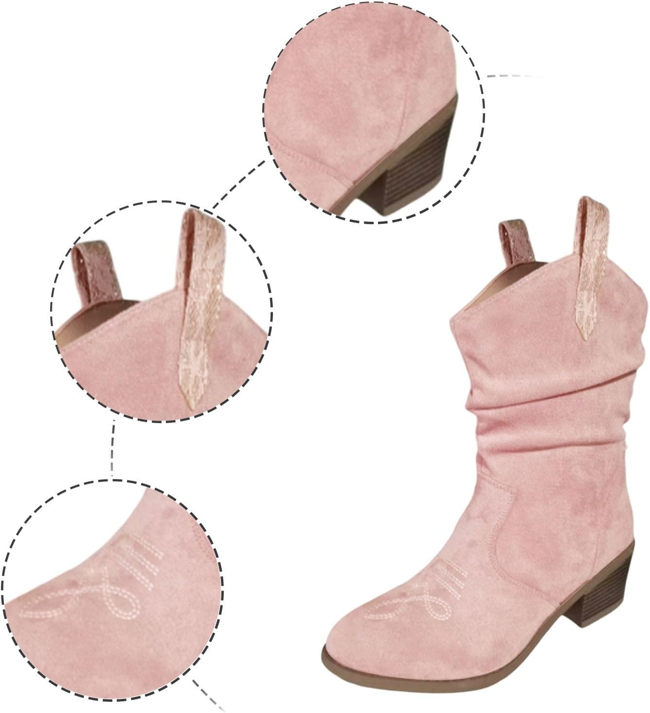 Vintage Western Cowboy Stiefeletten mit Quasten