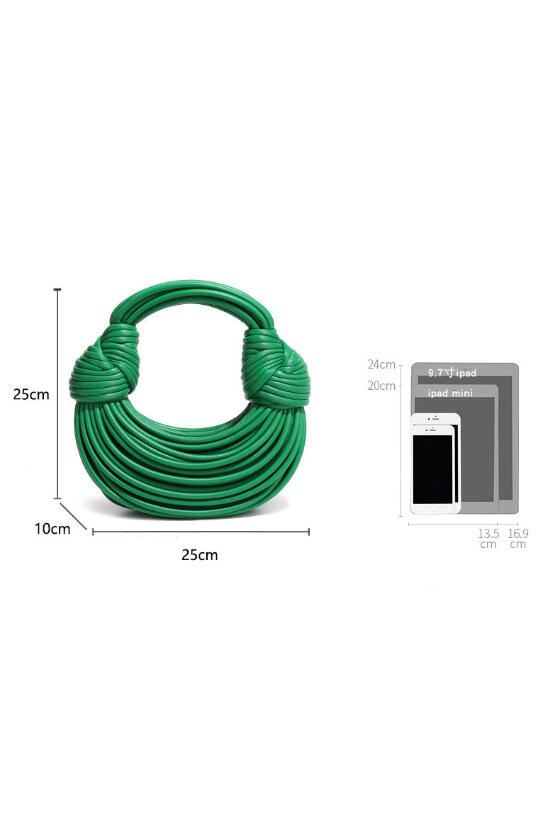 ヌードル型ハンドバッグ