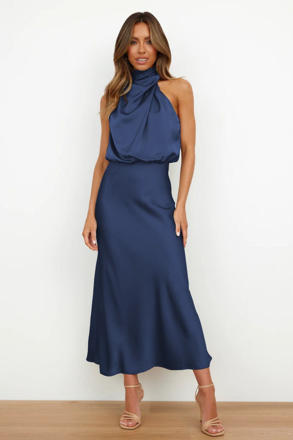 Esther Maxi Jurk - Blauw