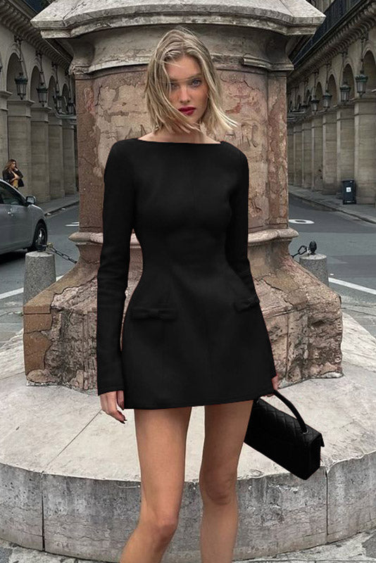 One-shoulder Slim Mini Dress