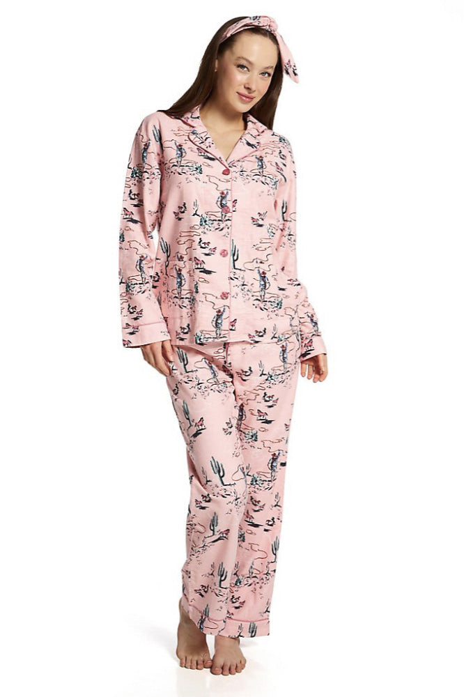 Conjunto de Pijamas com Estampa do Deserto Ocidental