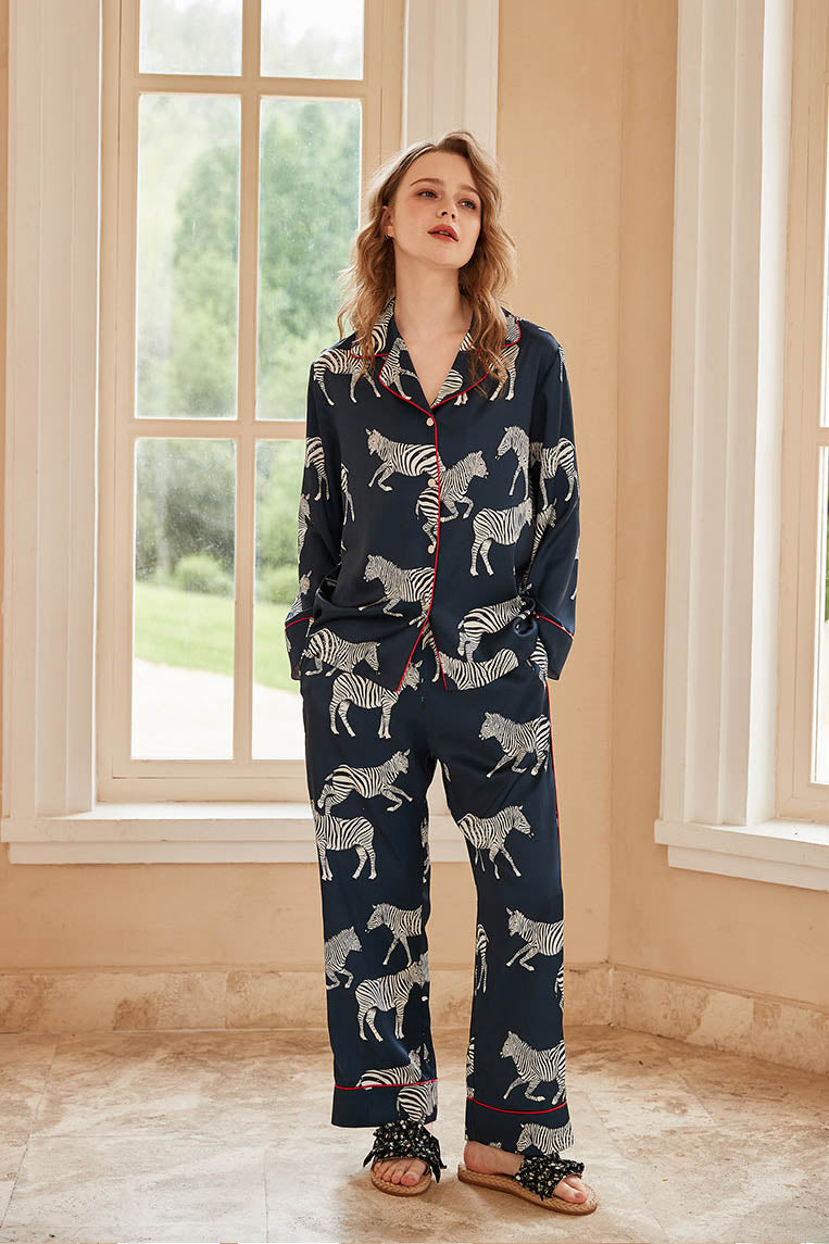 Ensemble de pyjama à imprimé zèbre