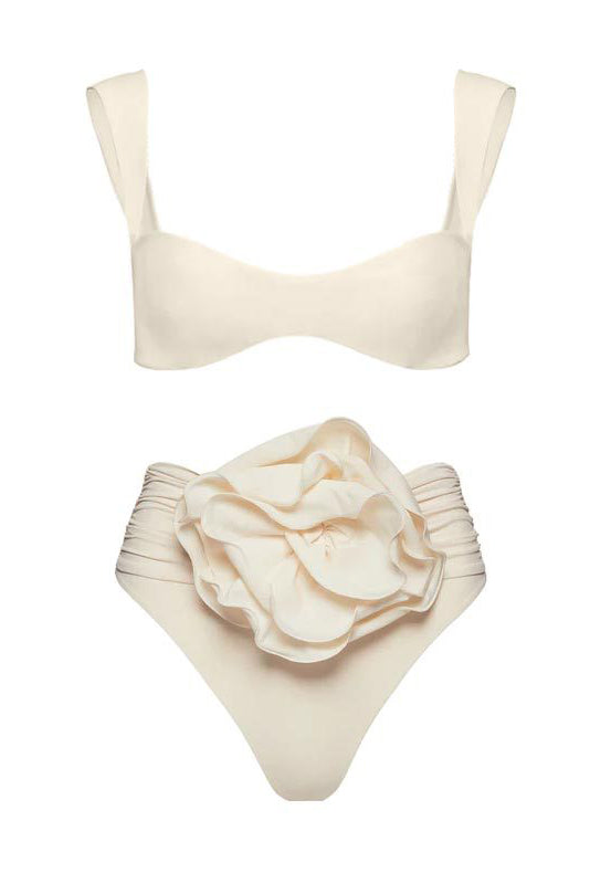 Utsmyckad Ruched Bikini Set