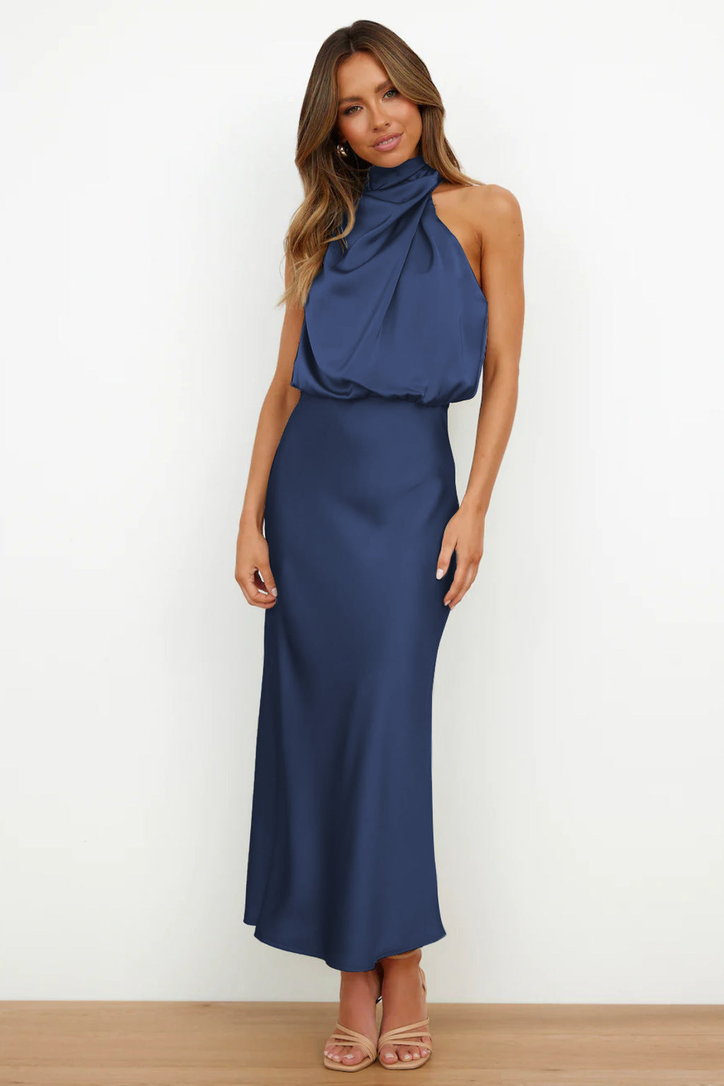 Esther Maxi Jurk - Blauw