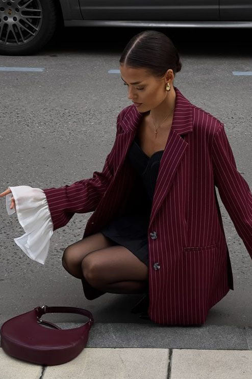 Joa Broderad Spets Trimmad Flare Maxiklänning