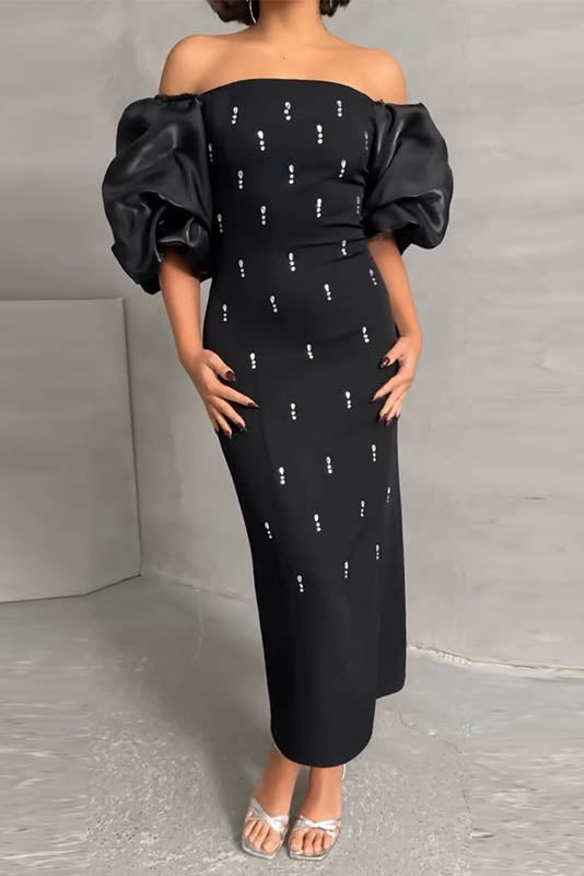 Echoes of the Past – Polka Dot Bodycon Dress