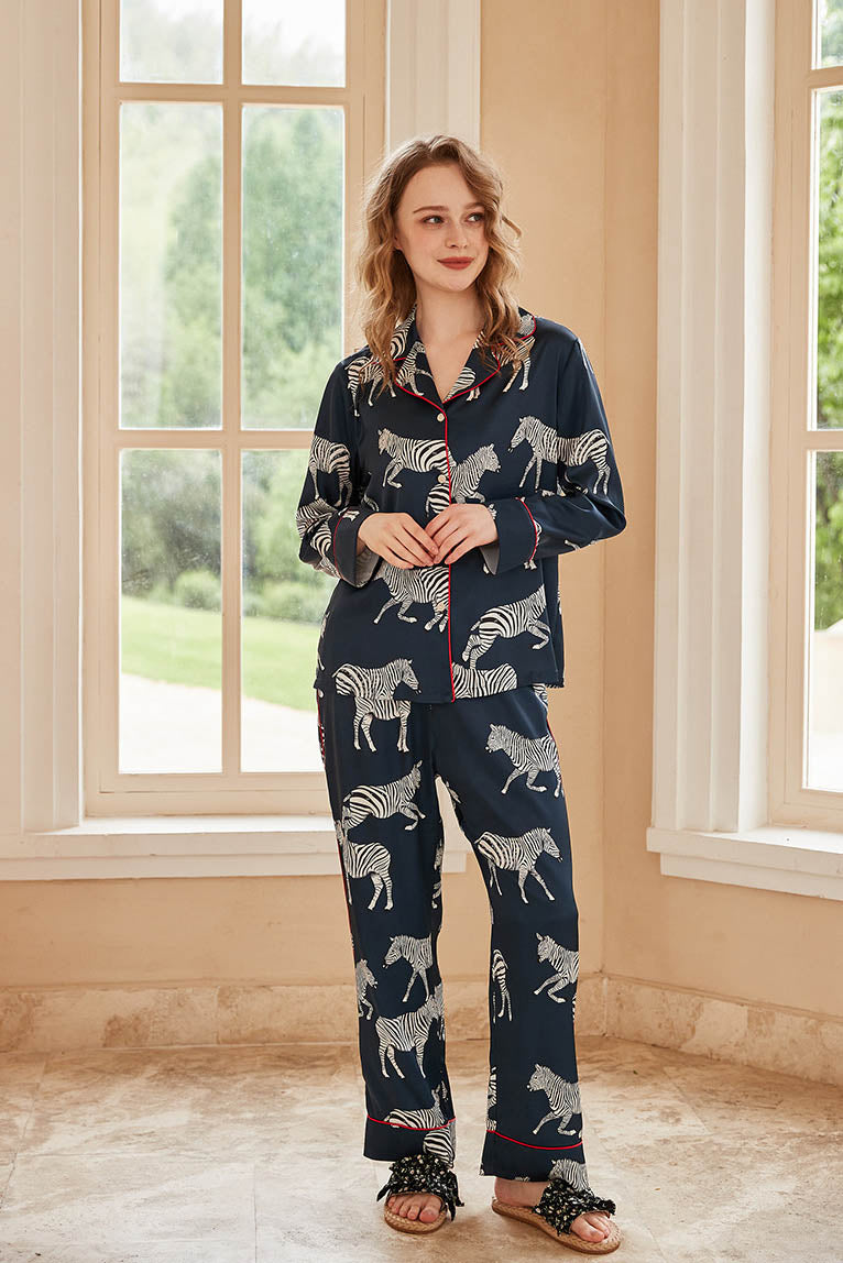 Ensemble de pyjama à imprimé zèbre