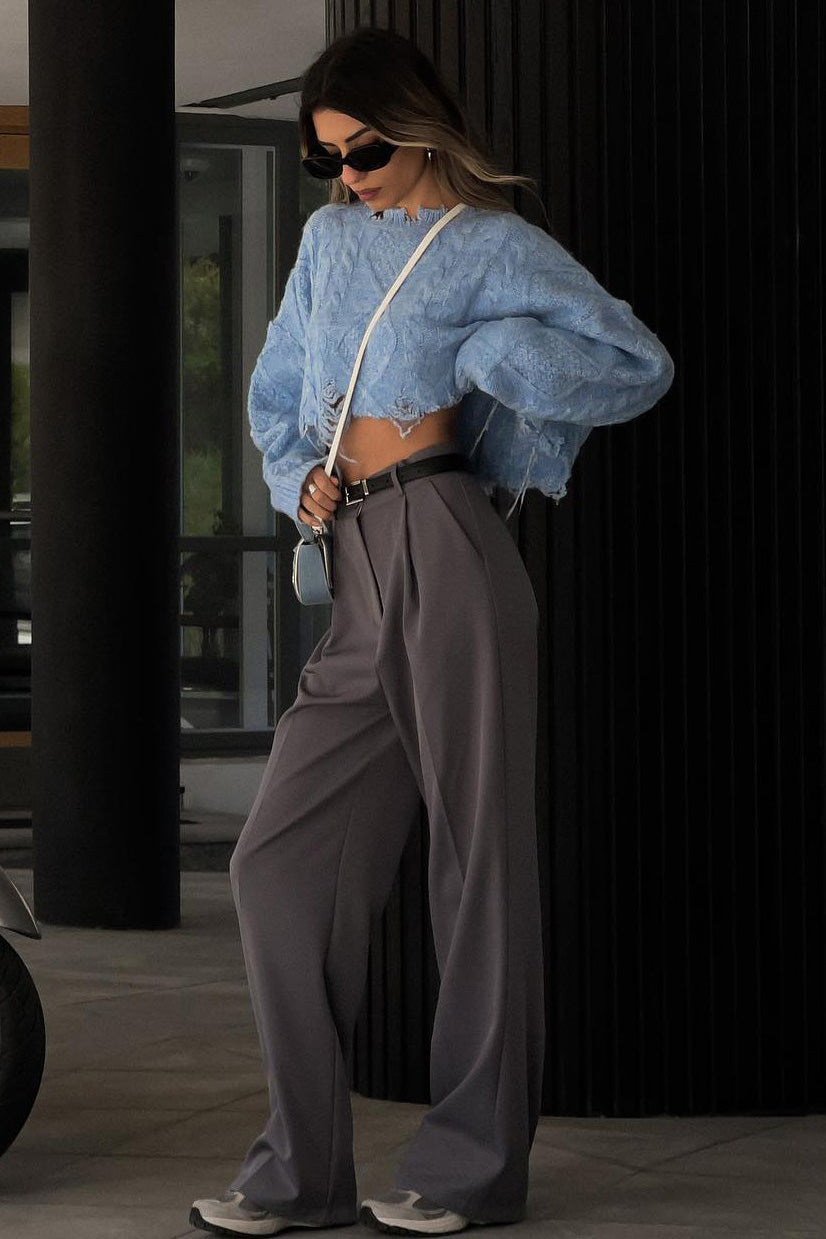 Robe longue évasée à bordures en dentelle brodée Joa