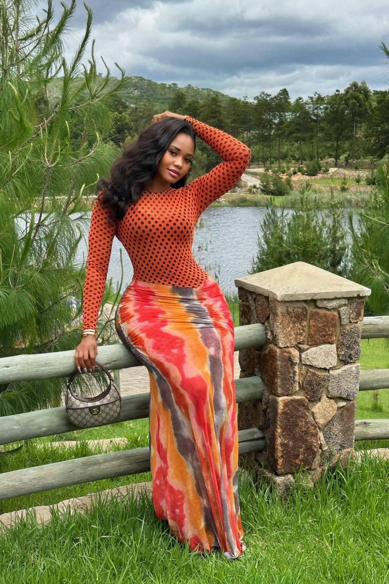 Zábavné maxi šaty s potiskem humra, volný střih