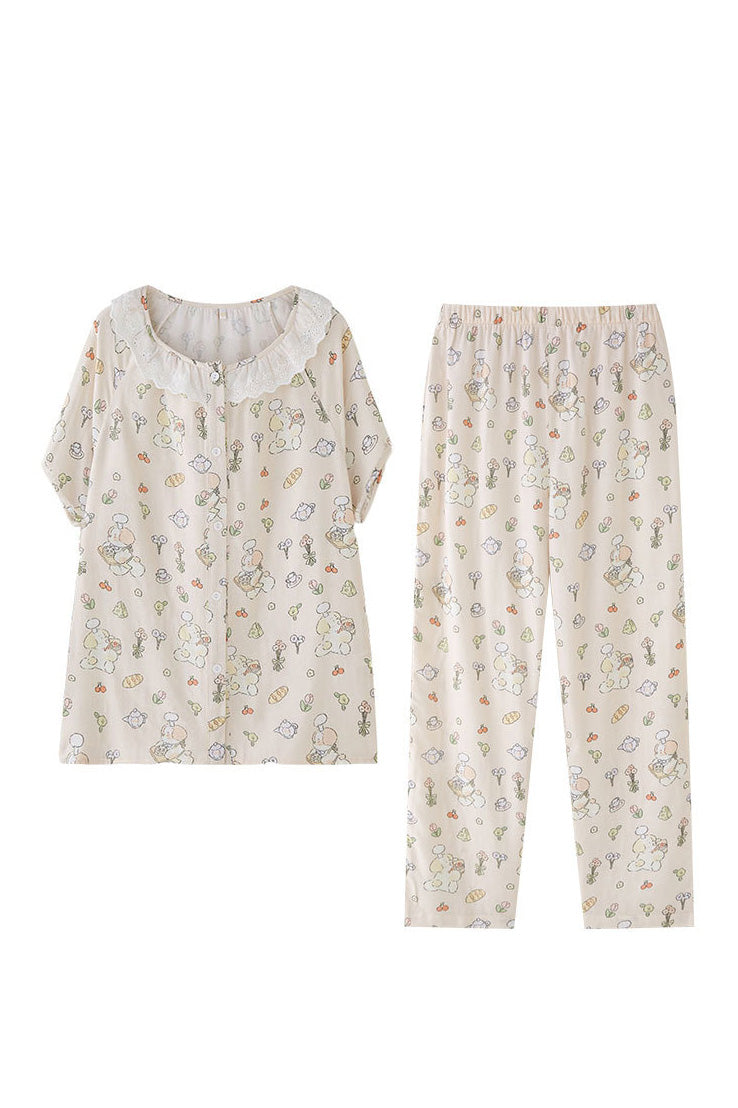 Bamboo Cotton Printed Sleepwear Set